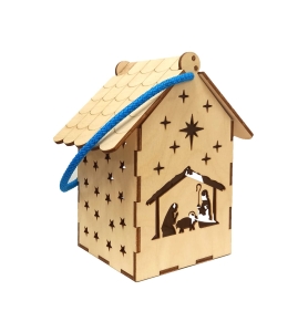 Lampion adwentowy - lampka led z bateriami