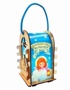 Lampion na roraty lampion adwentowy - led z bateriami