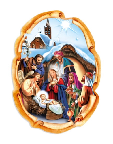 Boże Narodzenie magnesy - GMD M-BNO030 - Dewocjonalia P.H. Jakóbczak - Katolicki sklep liturgiczny i hurtownia