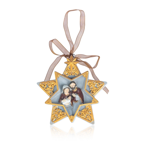 Święta Rodzina - gwiazda - zawieszka - 10 cm - Favola - JS BV230511Z1 - Dewocjonalia P.H. Jakóbczak - Katolicki sklep liturgiczny i hurtownia