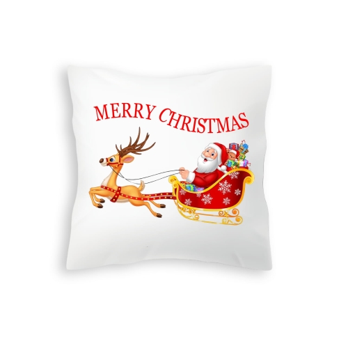 PBN-3.jpg Poduszka Boże Narodzenie - Mikołaj i renifer (Merry Christmas)