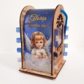 Lampion adwentowy z aniołkiem na roraty - LED - GMD L-BLD012 - Dewocjonalia P.H. Jakóbczak - Katolicki sklep liturgiczny i hurtownia