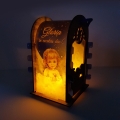 Lampion adwentowy z aniołkiem na roraty - LED - GMD L-BLD012 - Dewocjonalia P.H. Jakóbczak - Katolicki sklep liturgiczny i hurtownia