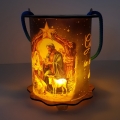Lampion adwentowy z aniołkiem na roraty - LED - GMD L-BLD013 - Dewocjonalia P.H. Jakóbczak - Katolicki sklep liturgiczny i hurtownia