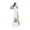 Aniołek - figurka - lira - trąbka - lutnia - 11,5 cm - Decorato - JS HK-8223-0 - Dewocjonalia P.H. Jakóbczak - Katolicki sklep liturgiczny i hurtownia