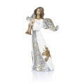 Aniołek - figurka - lira - trąbka - lutnia - 11,5 cm - Decorato - JS HK-8223-0 - Dewocjonalia P.H. Jakóbczak - Katolicki sklep liturgiczny i hurtownia