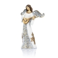 Aniołek - figurka - lira - trąbka - lutnia - 11,5 cm - Decorato - JS HK-8223-0 - Dewocjonalia P.H. Jakóbczak - Katolicki sklep liturgiczny i hurtownia