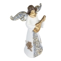 Aniołek - figurka - lira - trąbka - lutnia - 11,5 cm - Decorato - JS HK-8223-0 - Dewocjonalia P.H. Jakóbczak - Katolicki sklep liturgiczny i hurtownia