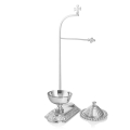 Wieszak na puryfikaterz - vasculum - mosiądz - nikiel - 38 cm - JS A821N - Dewocjonalia P.H. Jakóbczak - Katolicki sklep liturgiczny i hurtownia