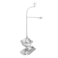 Wieszak na puryfikaterz - vasculum - mosiądz - nikiel - 38 cm - JS A821N - Dewocjonalia P.H. Jakóbczak - Katolicki sklep liturgiczny i hurtownia
