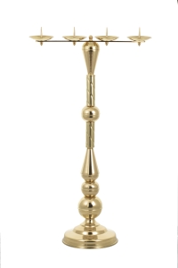 Lichtarz mosiężny L33 (92 cm) - poczwórny