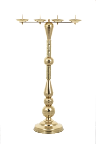 Lichtarz mosiężny L33 poczwórny Lichtarz mosiężny L33 (92 cm) - poczwórny