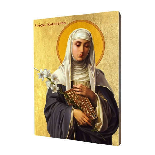 Ikona Święta Katarzyna ze Sieny - UR I-089 - Dewocjonalia P.H. Jakóbczak - Katolicki sklep liturgiczny i hurtownia