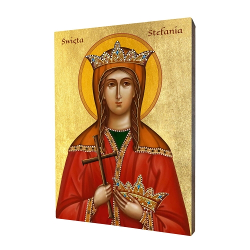 Ikona Święta Stefania - UR I-247 - Dewocjonalia P.H. Jakóbczak - Katolicki sklep liturgiczny i hurtownia