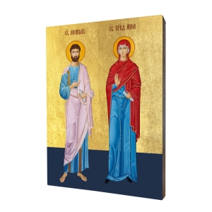 Ikona Święci Joachim i Anna, rodzice Matki Bożej