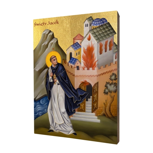 Ikona Święty Jacek - UR I-267 - Dewocjonalia P.H. Jakóbczak - Katolicki sklep liturgiczny i hurtownia