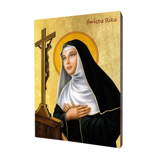 Ikona Świętej Rity - UR I-274 - Dewocjonalia P.H. Jakóbczak - Katolicki sklep liturgiczny i hurtownia