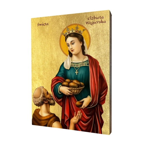 Ikona Święta Elżbieta Węgierska - UR I-315 - Dewocjonalia P.H. Jakóbczak - Katolicki sklep liturgiczny i hurtownia