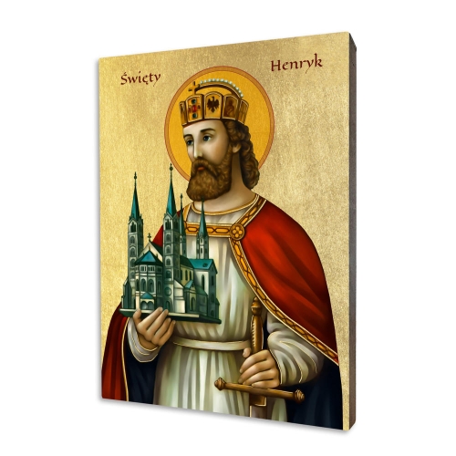 Ikona Święty Henryk II - UR I-329 - Dewocjonalia P.H. Jakóbczak - Katolicki sklep liturgiczny i hurtownia