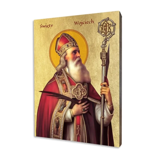 Ikona Święty Wojciech - UR I-336 - Dewocjonalia P.H. Jakóbczak - Katolicki sklep liturgiczny i hurtownia