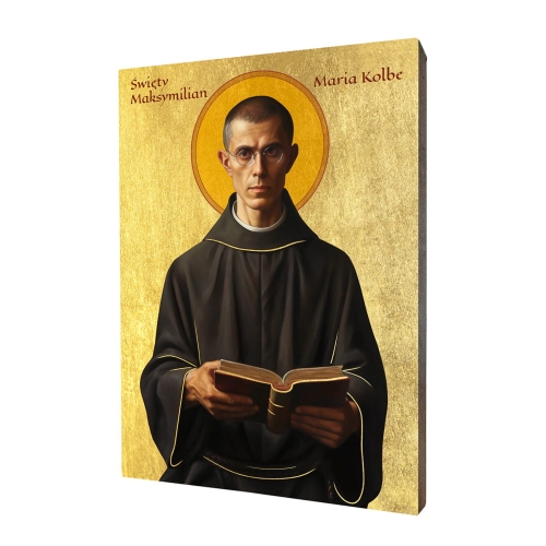 Ikona Świętego Maksymiliana Marii Kolbe - UR I-351 - Dewocjonalia P.H. Jakóbczak - Katolicki sklep liturgiczny i hurtownia