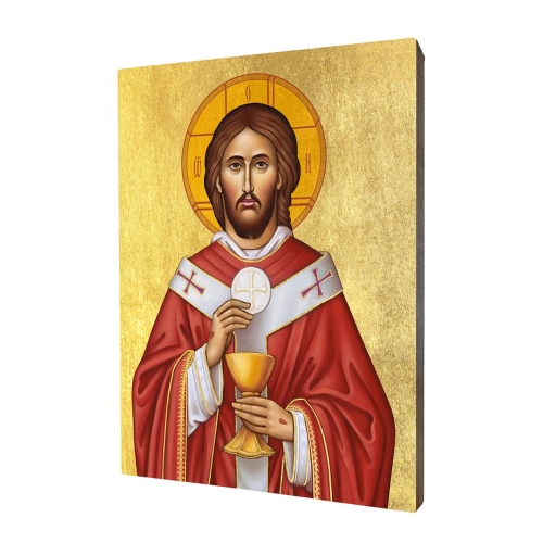 Ikona Chrystus z Hostią - UR I-139 - Dewocjonalia P.H. Jakóbczak - Katolicki sklep liturgiczny i hurtownia