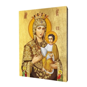 Ikona samo napisana z wizerunkiem Matki Bożej