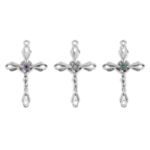 Krzyżyk - metal - MIX KOLORÓW