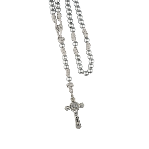 Różaniec - linka paracord - 11 mm - św. Benedykt - JS R126 - Dewocjonalia P.H. Jakóbczak - Katolicki sklep liturgiczny i hurtownia
