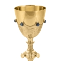Kielich - pozłacany - mosiądz - JS C-1003-0 - Dewocjonalia P.H. Jakóbczak - Katolicki sklep liturgiczny i hurtownia