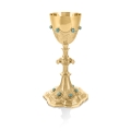 Kielich - pozłacany - mosiądz - JS C-1003-0 - Dewocjonalia P.H. Jakóbczak - Katolicki sklep liturgiczny i hurtownia