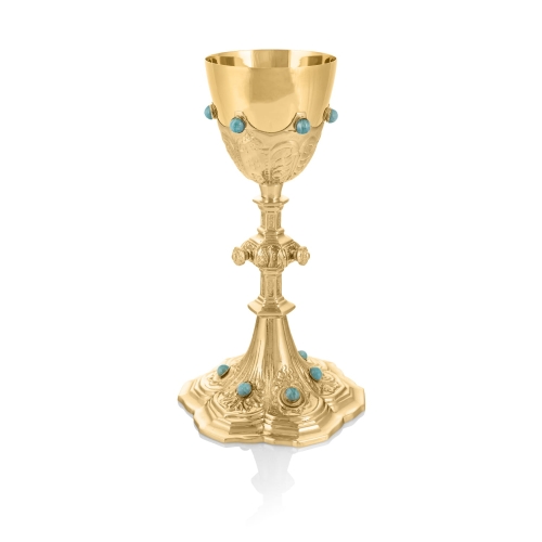 Kielich - pozłacany - mosiądz - JS C-1003-0 - Dewocjonalia P.H. Jakóbczak - Katolicki sklep liturgiczny i hurtownia