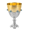 Kielich - pozłacany - mosiądz - nikiel - JS C-1003N-0 - Dewocjonalia P.H. Jakóbczak - Katolicki sklep liturgiczny i hurtownia
