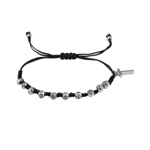 Bransoletka - dziesiątek różańca - Metallo