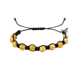 Bransoletka - dziesiątek różańca - Ambra - mix