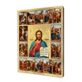 Ikona Chrystusa Pantokratora z Drogą Krzyżową (Tajemnice Męki Pańskiej) - UR I-383 - Dewocjonalia P.H. Jakóbczak - Katolicki sklep liturgiczny i hurtownia