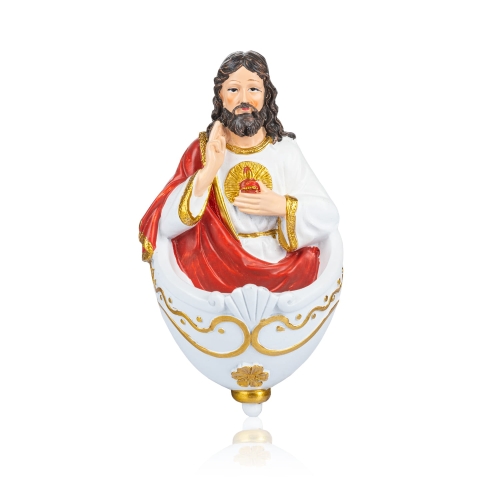 Kropielnica - Serce Jezusa - 14,5 cm - JS JS93588A - Dewocjonalia P.H. Jakóbczak - Katolicki sklep liturgiczny i hurtownia