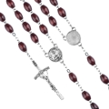Różaniec  - drewno - 7 mm- medalik pod indywidualną wklejkę żywiczną - produkt personalizowany - JS R65-2-0 - Dewocjonalia P.H. Jakóbczak - Katolicki sklep liturgiczny i hurtownia