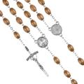 Różaniec  - drewno - 7 mm- medalik pod indywidualną wklejkę żywiczną - produkt personalizowany - JS R65-2-0 - Dewocjonalia P.H. Jakóbczak - Katolicki sklep liturgiczny i hurtownia