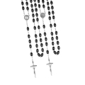 Różaniec  - drewno - 7 mm- medalik pod indywidualną wklejkę żywiczną - produkt personalizowany - JS R65-2-0 - Dewocjonalia P.H. Jakóbczak - Katolicki sklep liturgiczny i hurtownia