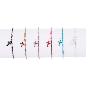 Bransoletka - Zirconi - mix kolorów