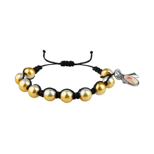 Bransoletka dziesiątka różańca - krzyżyk Tau - Jan Paweł II - Papież Franciszek