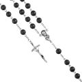 Różaniec - kamień wulkaniczny - 8 mm - JS R467 - Dewocjonalia P.H. Jakóbczak - Katolicki sklep liturgiczny i hurtownia