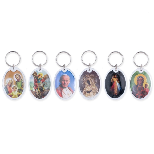 Brelok - św. Krzysztof - wizerunki świętych - JS KC299-0 - Dewocjonalia P.H. Jakóbczak - Katolicki sklep liturgiczny i hurtownia