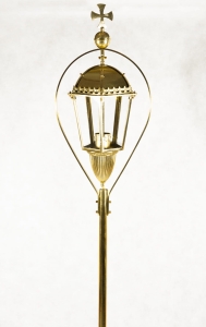 Lampa procesyjna, mosiężna