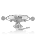 Łódka na kadzidło - mosiądz - nikiel - 9 cm - JS CE-22188BSN - Dewocjonalia P.H. Jakóbczak - Katolicki sklep liturgiczny i hurtownia