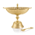 Łódka na kadzidło - mosiądz - 15 cm - JS CE-1014BS - Dewocjonalia P.H. Jakóbczak - Katolicki sklep liturgiczny i hurtownia