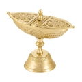 Łódka na kadzidło - mosiądz - 15 cm - JS CE-1014BS - Dewocjonalia P.H. Jakóbczak - Katolicki sklep liturgiczny i hurtownia