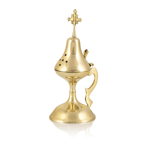 Kadzielnica - mosiądz - 17 cm - JS IB-20008 - Dewocjonalia P.H. Jakóbczak - Katolicki sklep liturgiczny i hurtownia