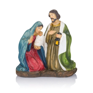 Świecznik - szopka bożonarodzeniowa - Święta Rodzina - 12 cm - Classic